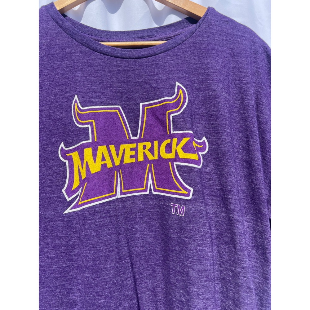 Minnesota State Mavericks T-Shirt Purple Heather Graphic Tee Mens XX Large - Picture 3 of 12